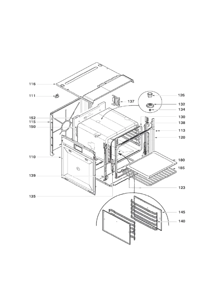 Vue éclatée BRANDT FC1040B FC1040B1