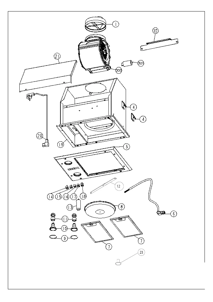 Vue éclatée ROBLIN PILOT PRO INSONORISE