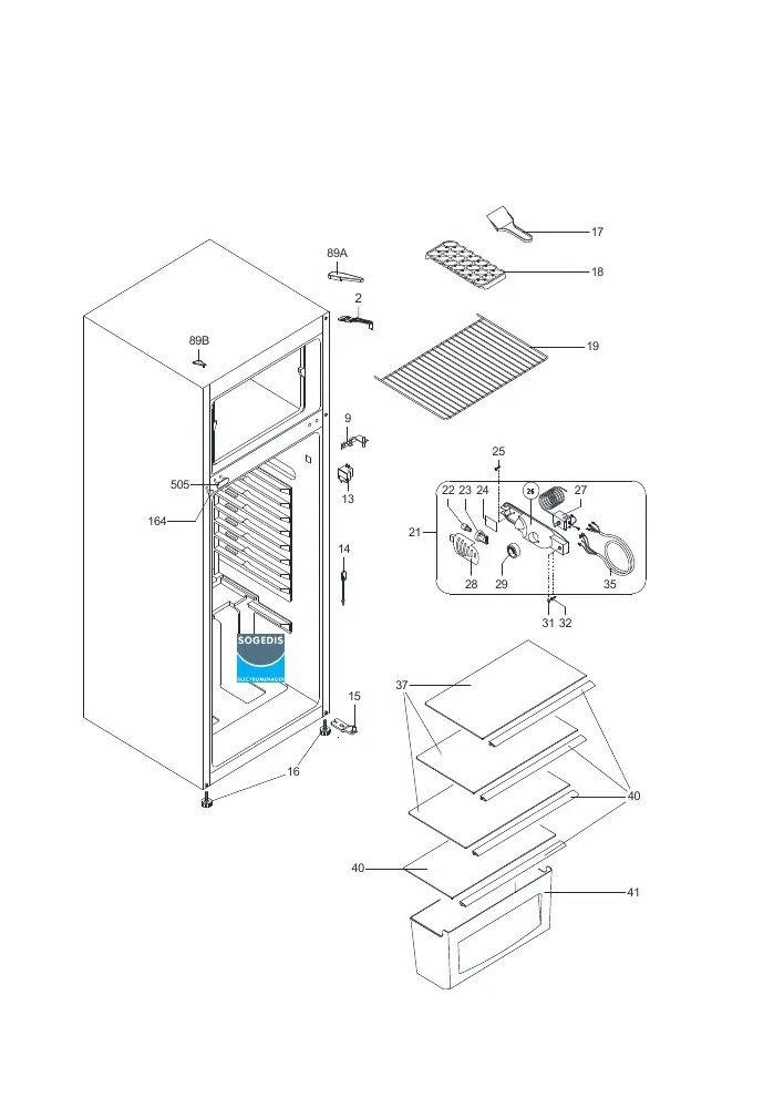 Vue éclatée Technical T2P213E 833643