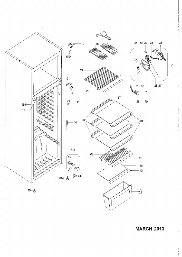 Vue éclatée Technical TWDP3451A+