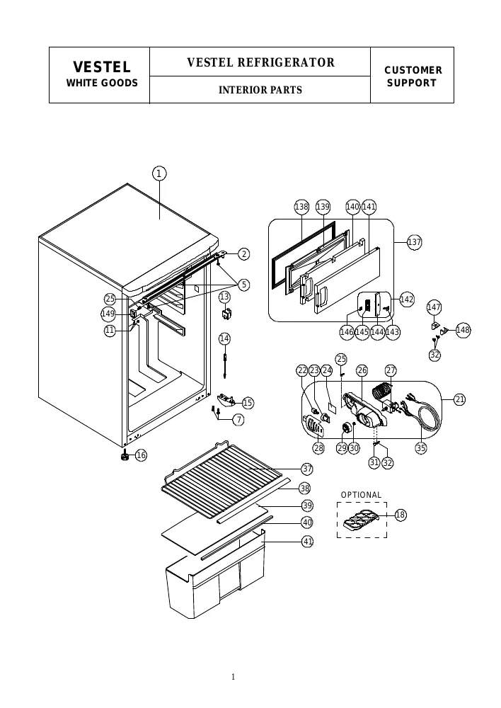 Vue éclatée Technical TC110A2