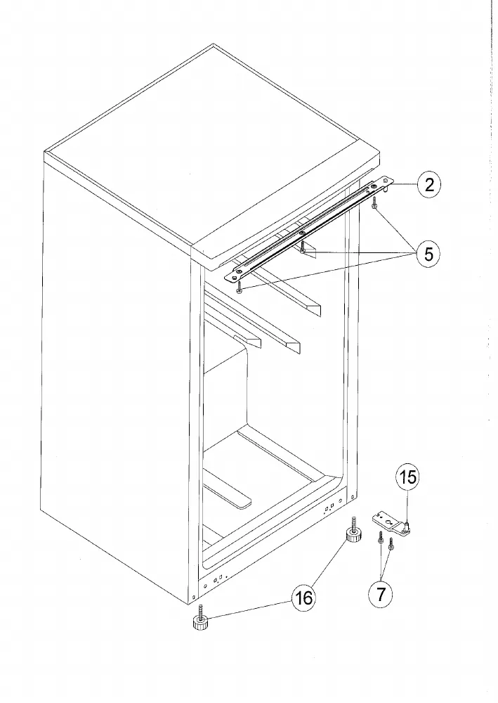 Vue éclatée Technical CT71W16A+