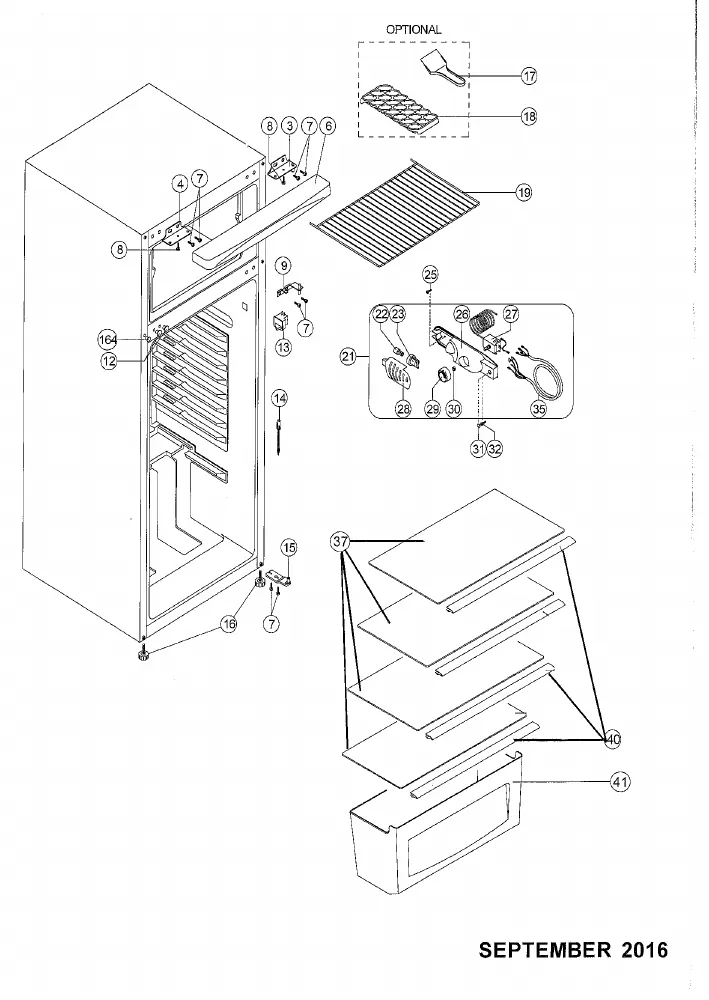 Vue éclatée Technical TDP213A+