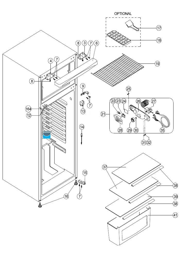 Vue éclatée Technical TWDP233A+