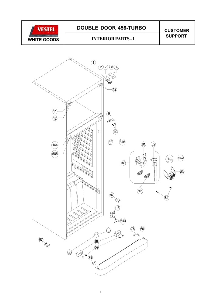 Vue éclatée Technical TWDP456TFA