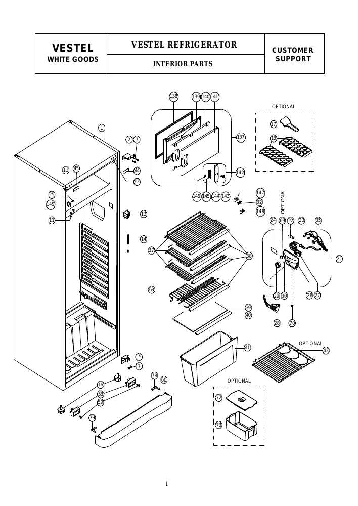 Vue éclatée Technical TC340A