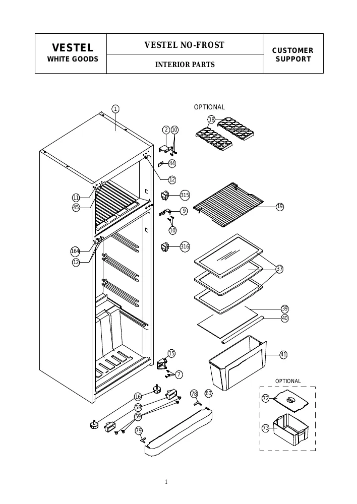 Vue éclatée Technical TC370A