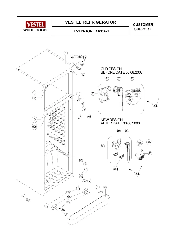 Vue éclatée Technical TWDP455TFA