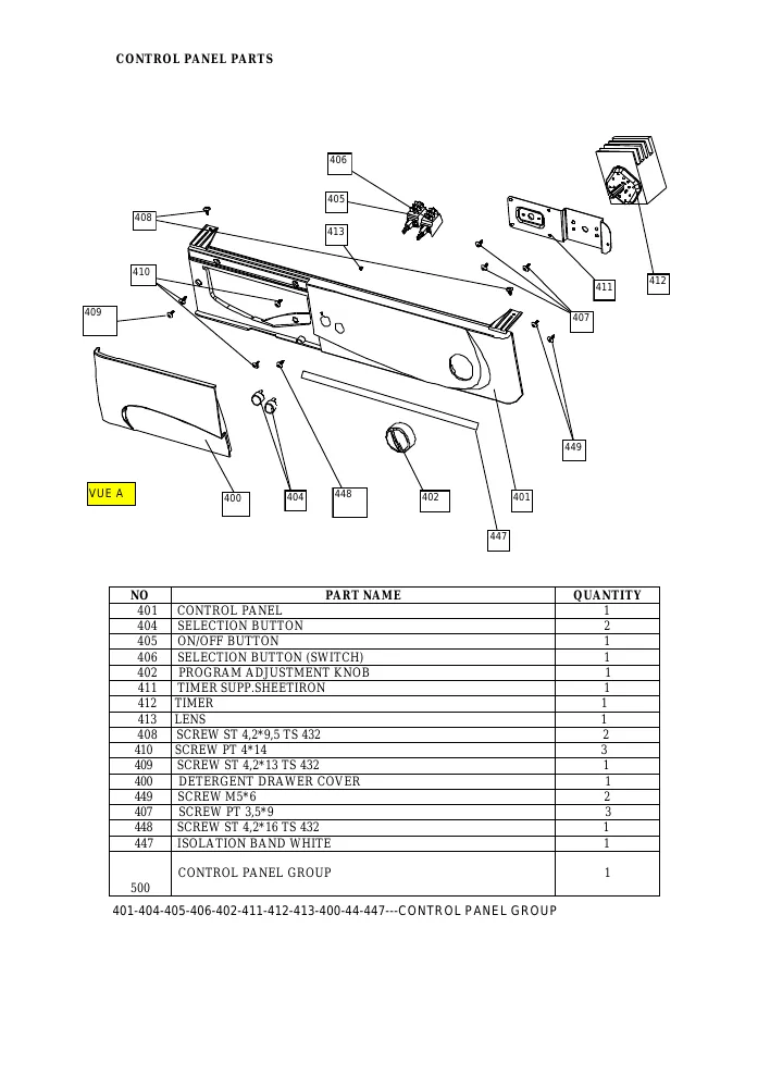 Vue éclatée Technical WTL642CM1
