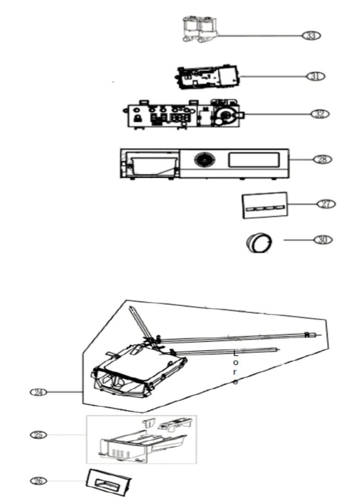 Vue éclatée VEDETTE LFVQ184W-01