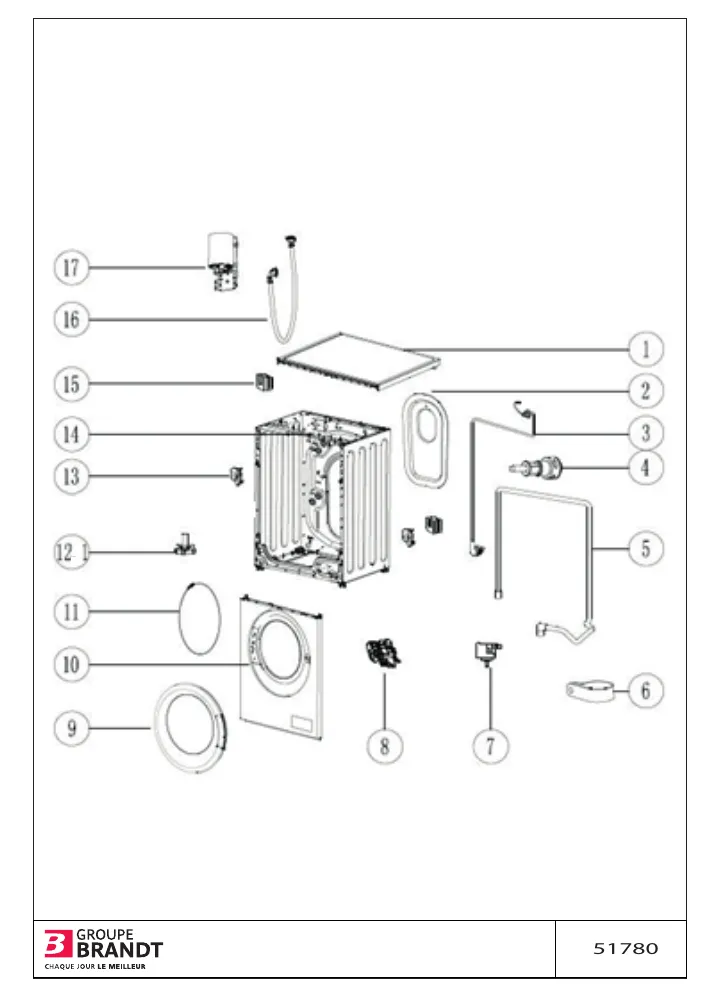 Vue éclatée VEDETTE LFVQ304W LFVQ304W-01