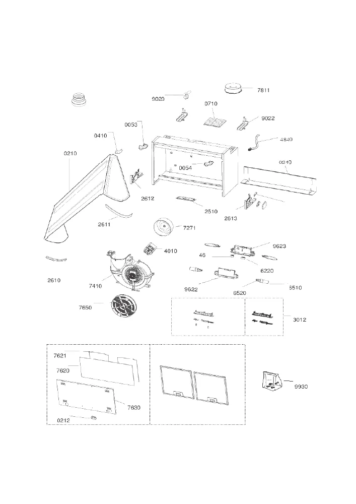 Vue éclatée IGNIS DNAE65ASX 857966201000