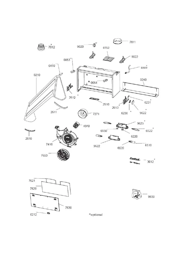 Vue éclatée IGNIS DNAE65ASX 857966201001