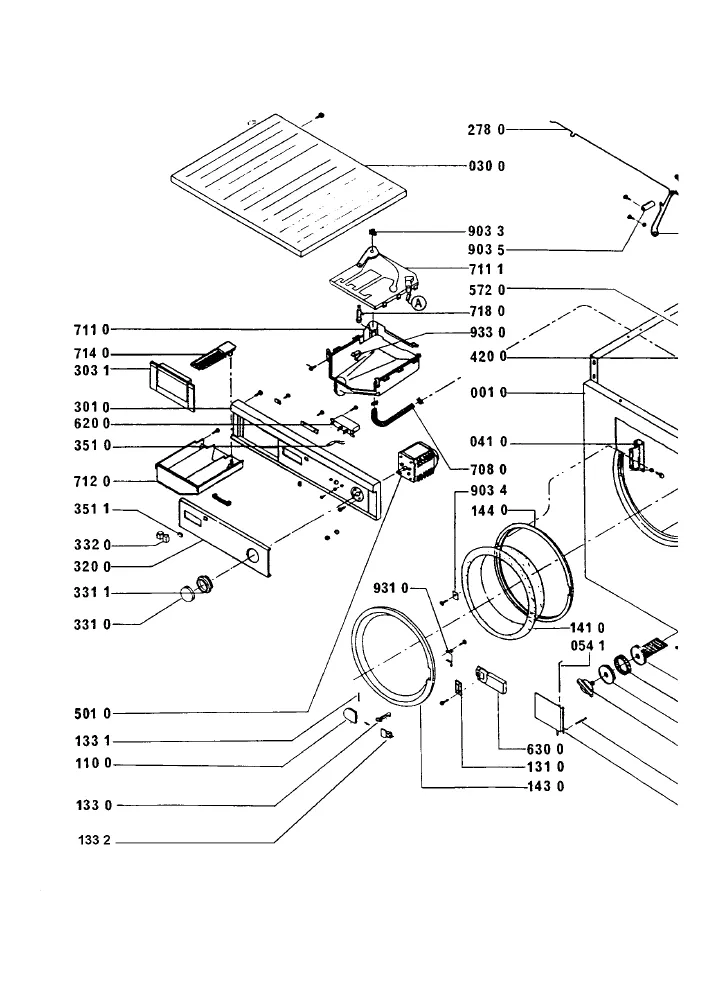 Vue éclatée IGNIS AWL400 854040029190