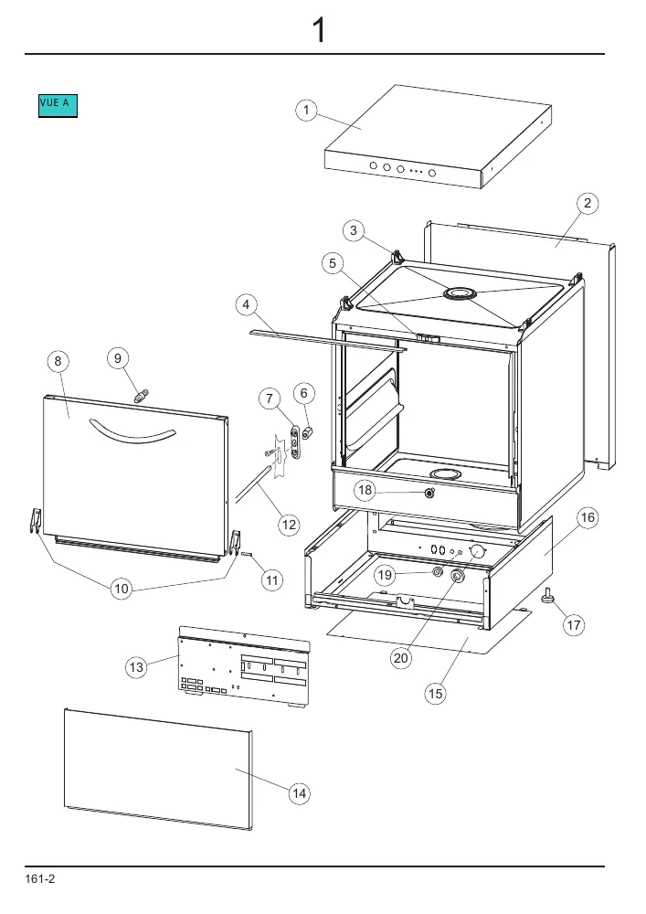 Vue éclatée Elettrobar FAST161-2P 916383