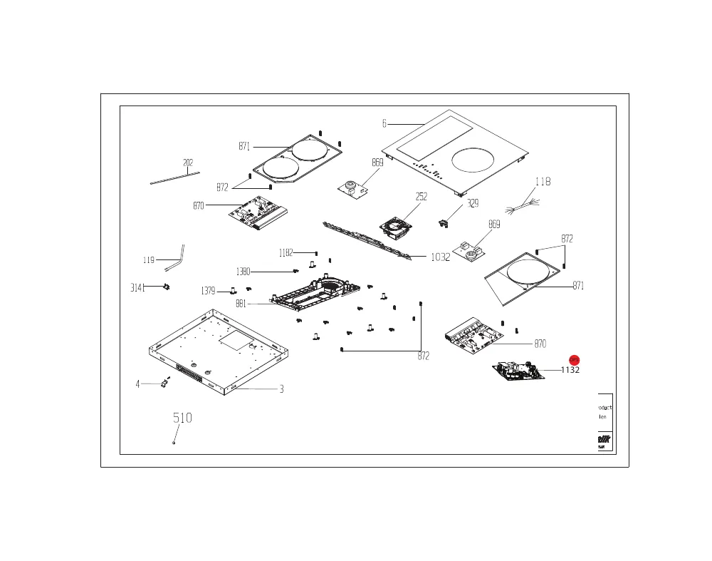 Vue éclatée BEKO HII63300FHT 7757188631