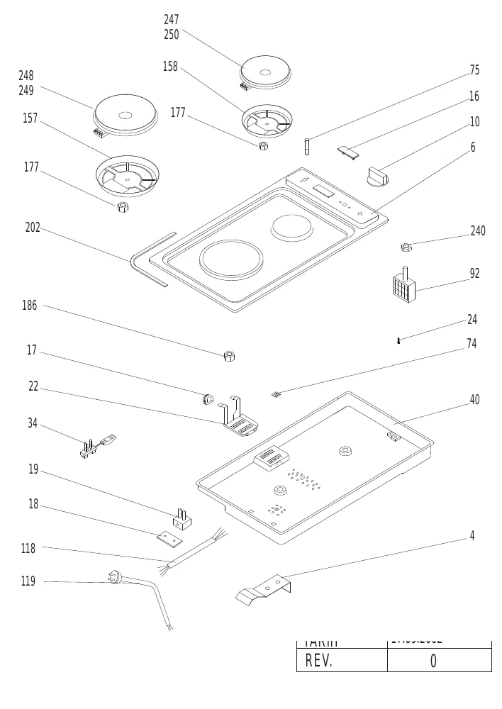 Vue éclatée BEKO AFR620(s)