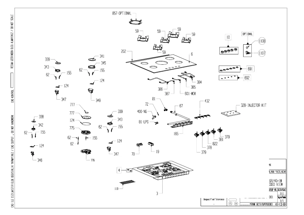 Vue éclatée BEKO HILW752232SB 7712287625