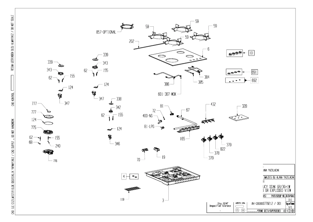 Vue éclatée BEKO HILW6121SB 7712282906