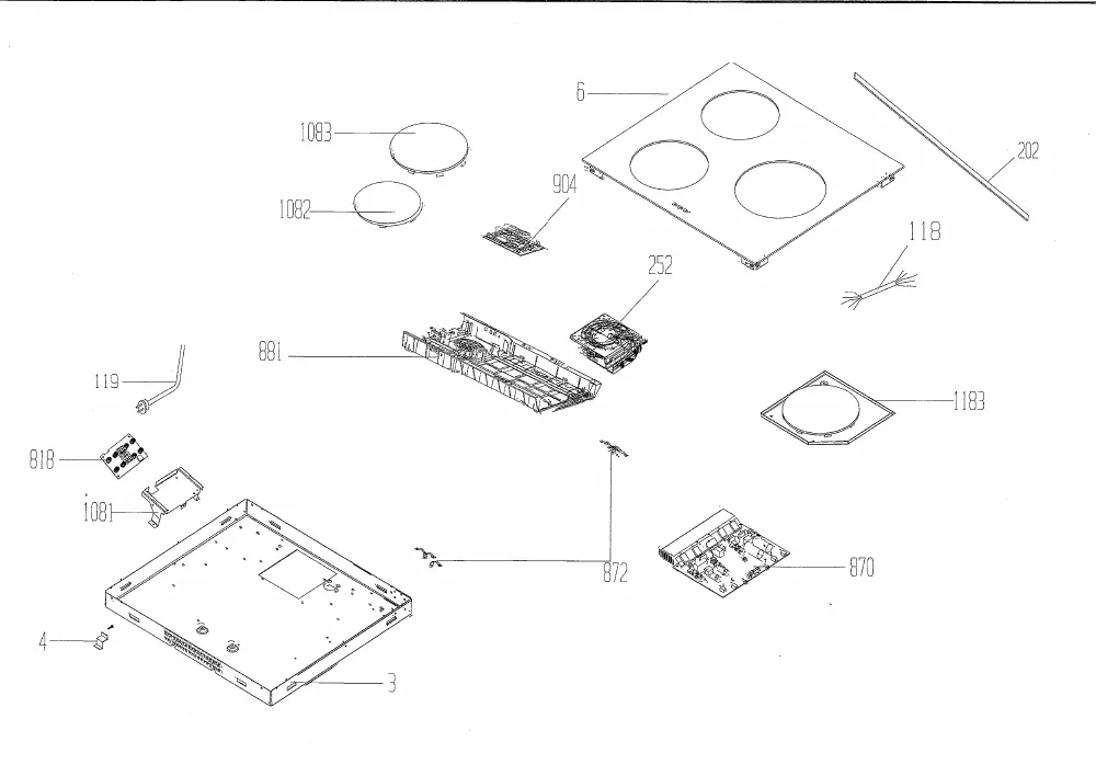 Vue éclatée BEKO HII63400ATW 7757187619