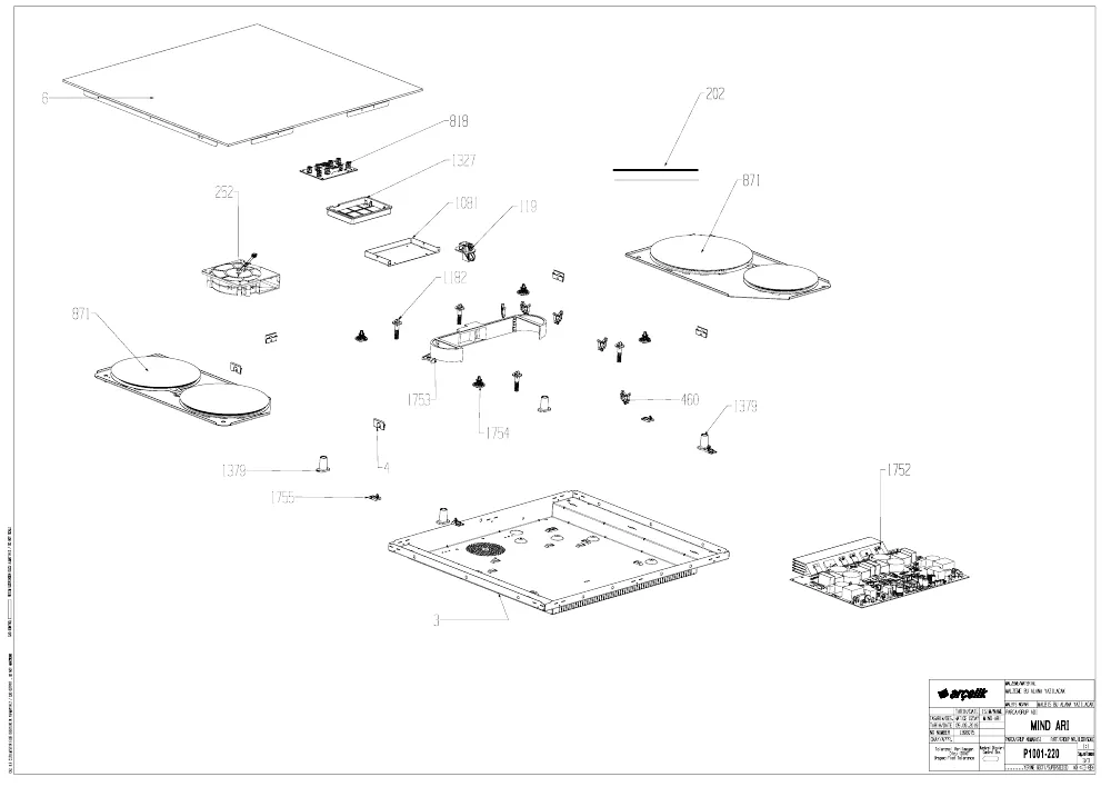 Vue éclatée BEKO HII64400MT 7757189213