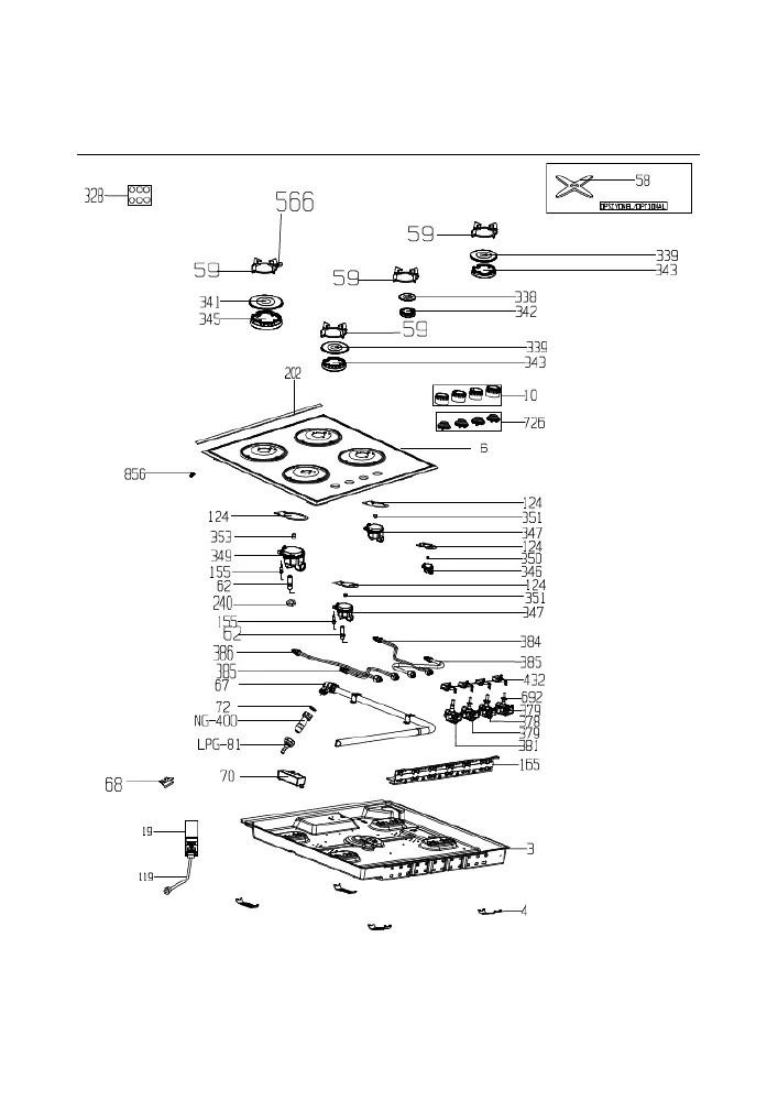 Vue éclatée BEKO HISG64220S 7763588302