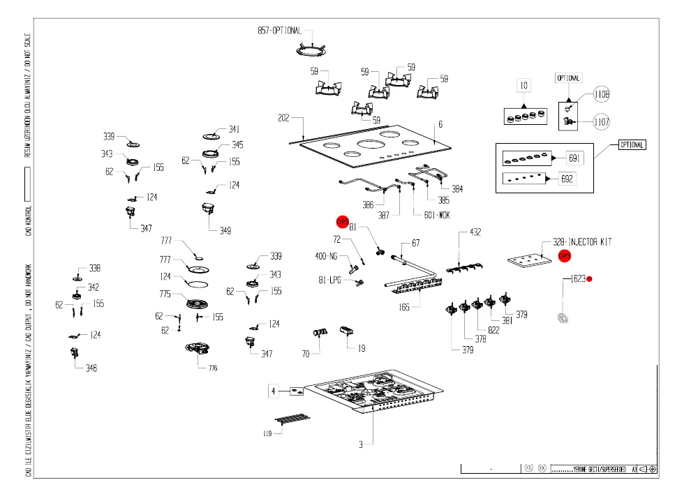 Vue éclatée BEKO HILW75222S 7712287620