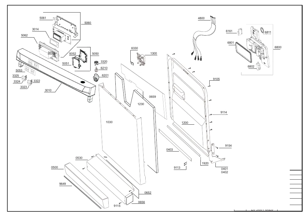 Vue éclatée BEKO DSFN5630S 7633447342