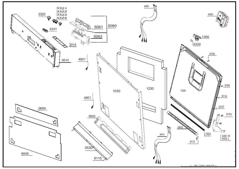 Vue éclatée BEKO KDIN25310 7625667377