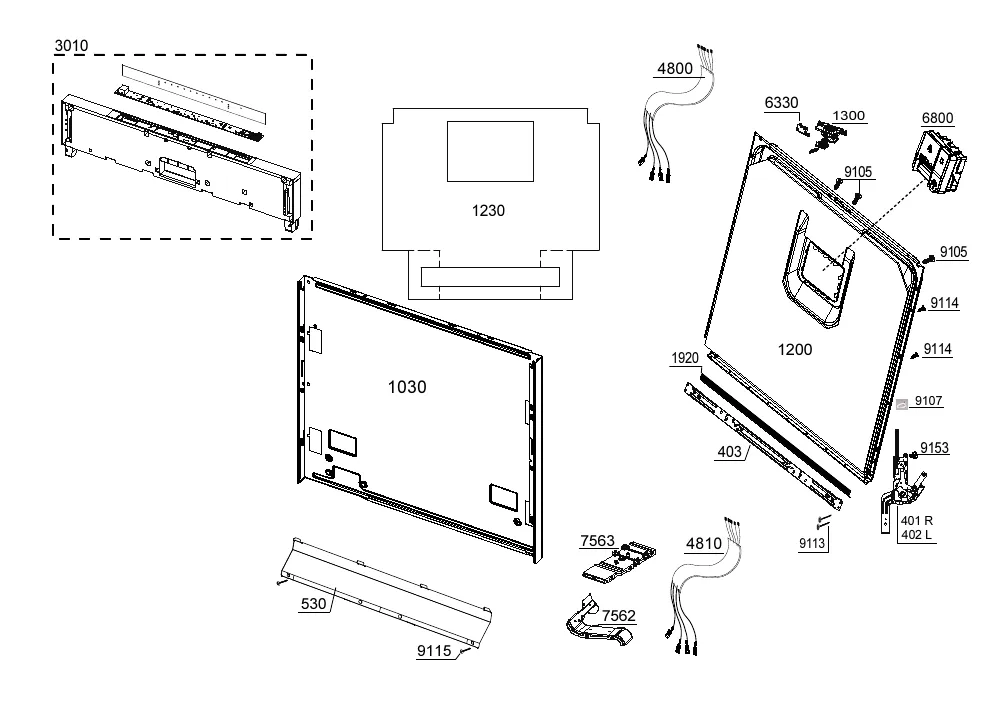 Vue éclatée BEKO BDIN14N22 7648101677