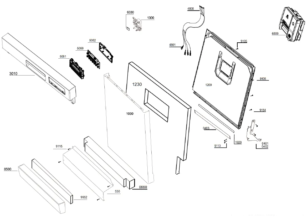Vue éclatée BEKO DF18DN44W 7666167377