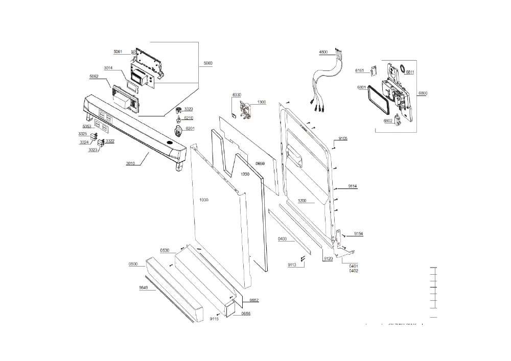 Vue éclatée BEKO DSFN5830 7611437342