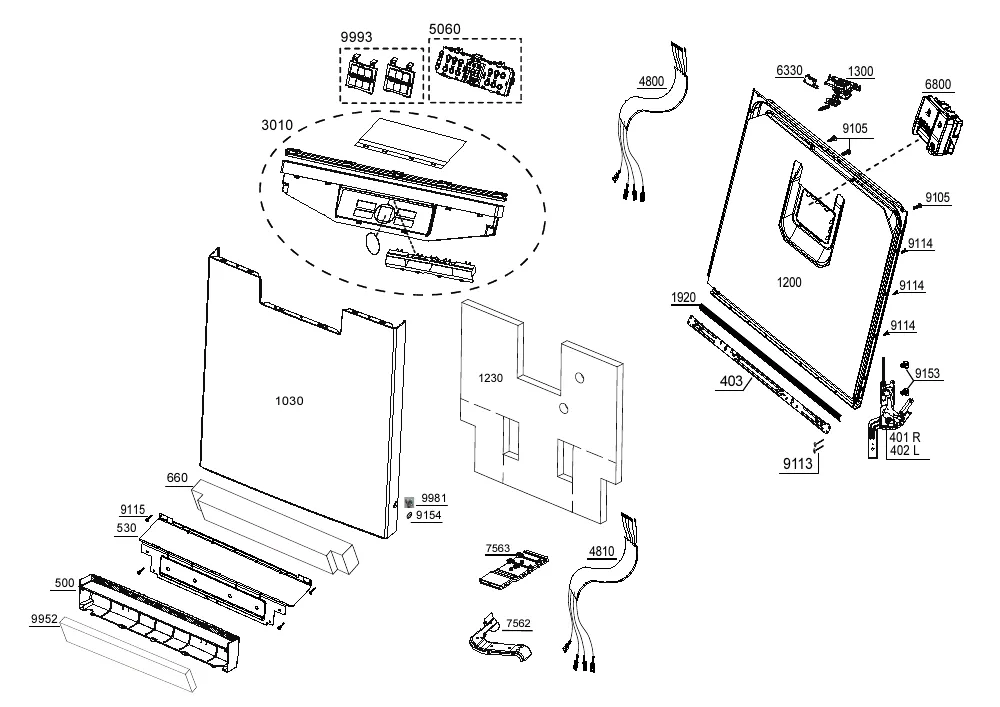 Vue éclatée BEKO BDFN26451G 7614497377
