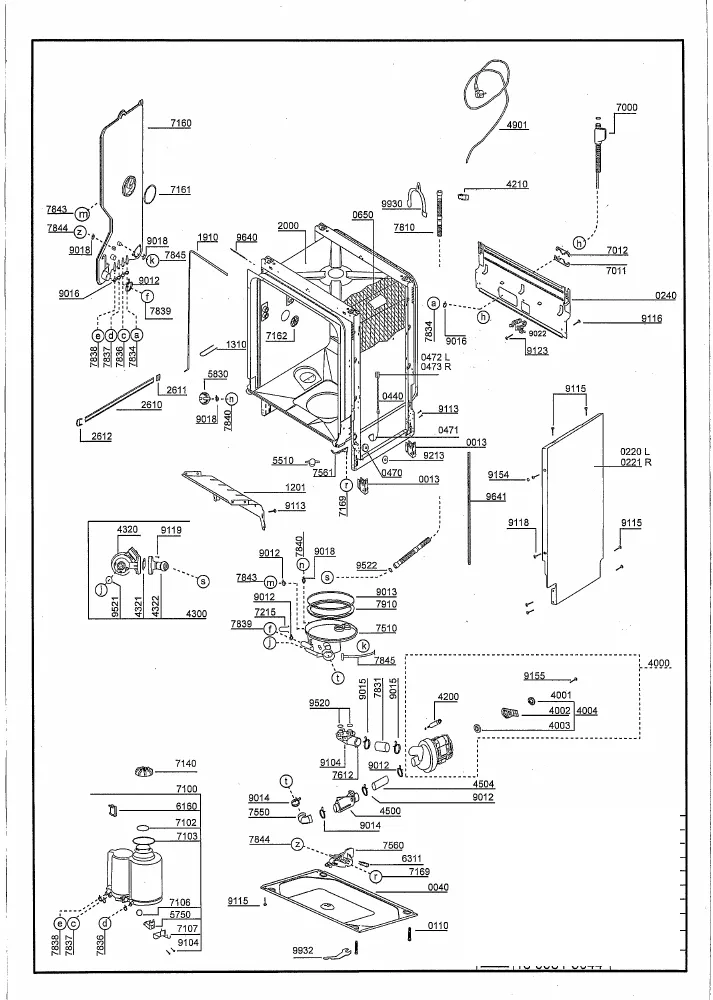 Vue éclatée BEKO LV5312I LV53121