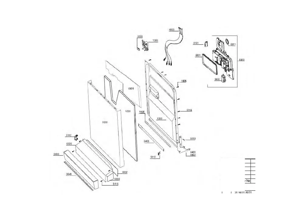 Vue éclatée BEKO DFN6835S 7699937342