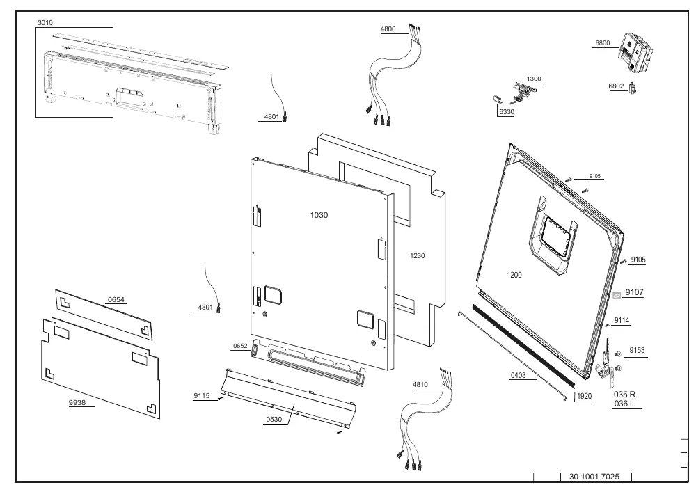Vue éclatée BEKO DIN4623DOS 7691267377