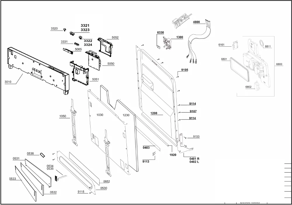 Vue éclatée BEKO FDIN86315 7644657342