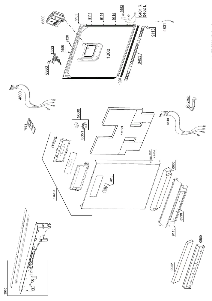 Vue éclatée BEKO DEN4444XR 7683257377