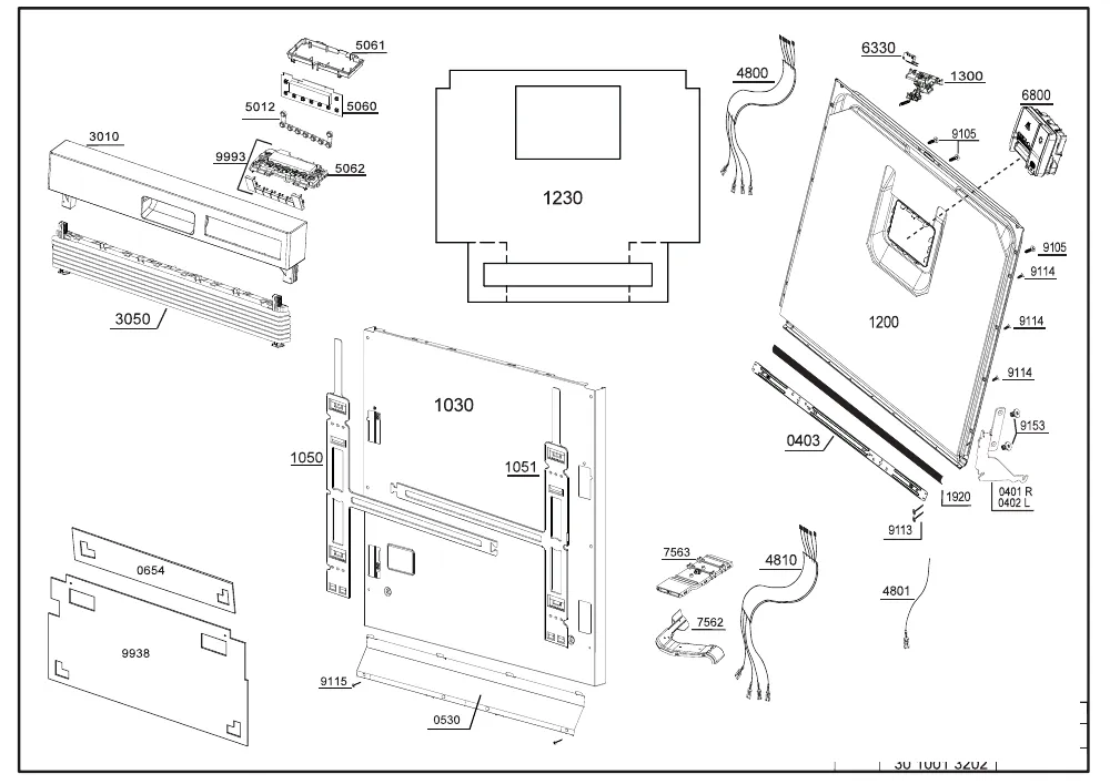 Vue éclatée BEKO PDSN25311X 7603207377