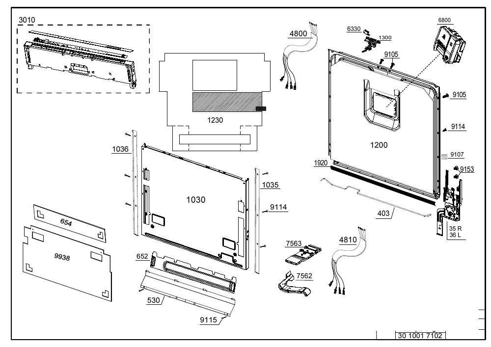Vue éclatée BEKO BDIN395D0B 7649107377