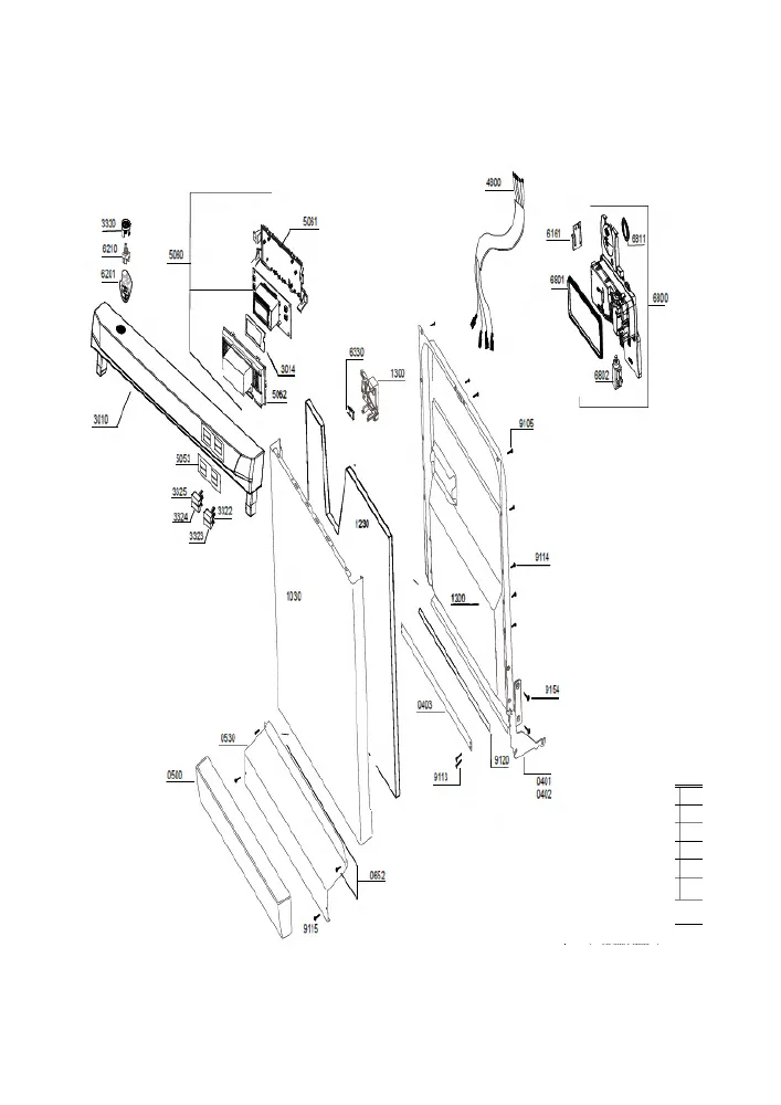 Vue éclatée BEKO DSFS6531B 7646837345