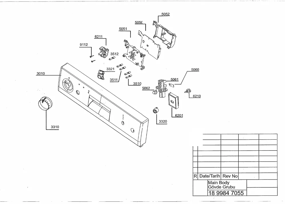 Vue éclatée BEKO DFS2500S 7660687355