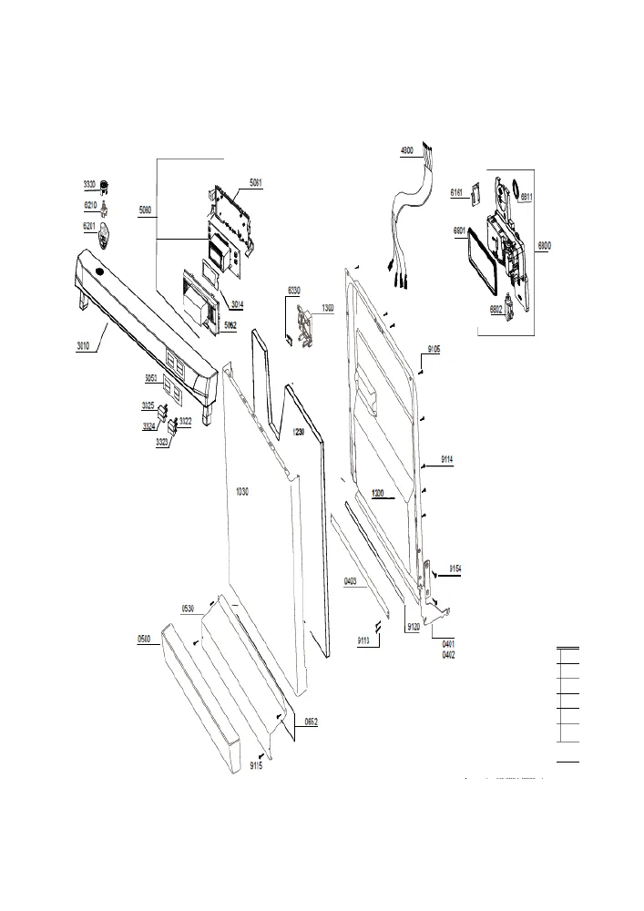 Vue éclatée BEKO DSFS6635 7632947345
