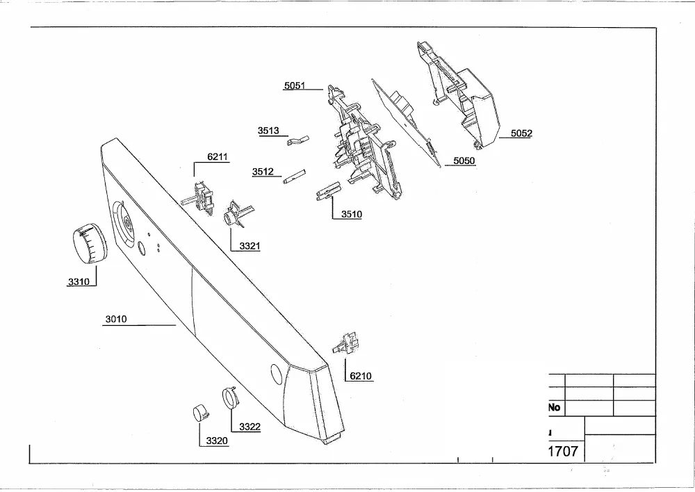Vue éclatée BEKO DFN1422S 7699947353