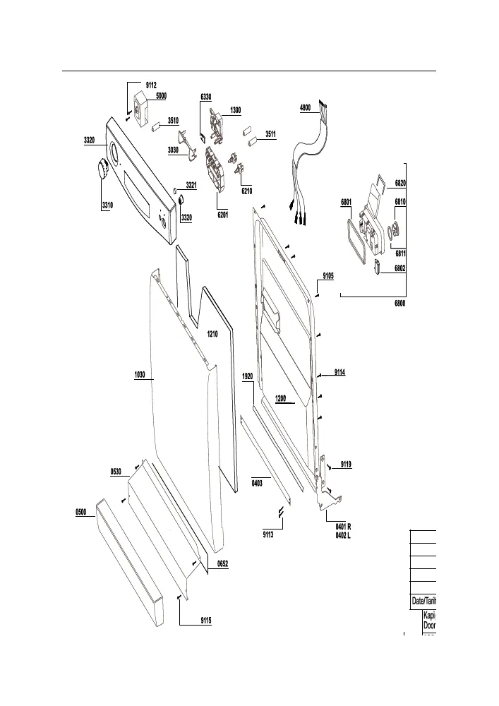 Vue éclatée BEKO LV5420FW 7606287300
