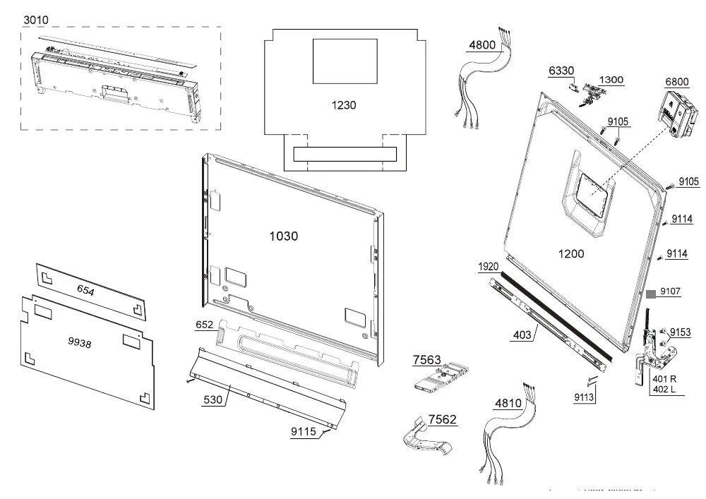 Vue éclatée BEKO BDEN38441WA 7685907377