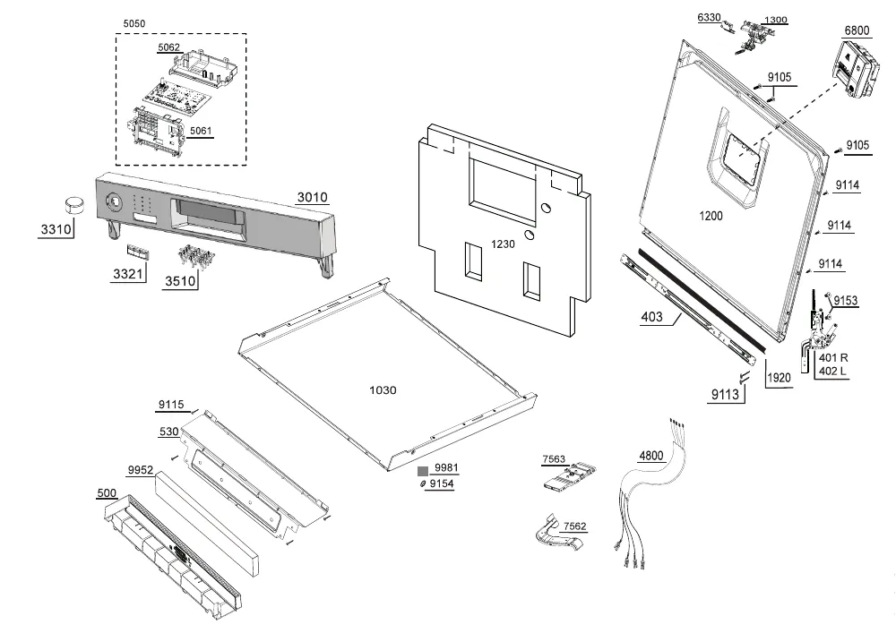 Vue éclatée BEKO LVV4729A 7661807377