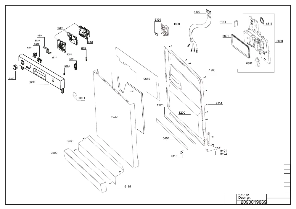 Vue éclatée BEKO DFN101S 7640957353