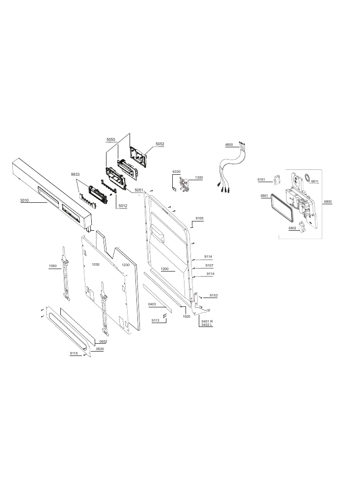 Vue éclatée BEKO KDSN26320W 7611757342