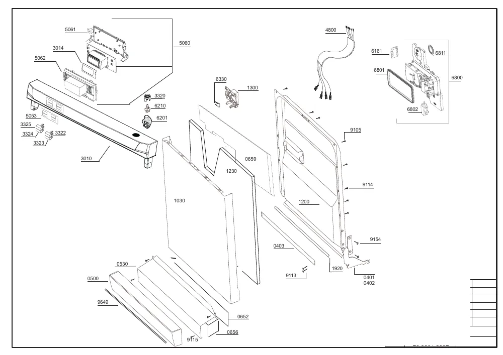 Vue éclatée BEKO DSFN5610S 7633847342